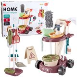  Dječji set za čišćenje s kolicima, krpom i usisavačem, 26 dijelova. | shoptok.hr