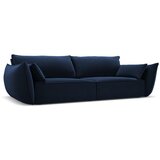 Mazzini Sofas Temno modra žametna sedežna garnitura 208 cm Vanda – | Shoptok.si