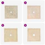  Umivaonik krem 40 x 40 x 10 cm mramorni | shoptok.hr