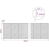  Gabion s žicom debljine 3 5 mm i mrežom 5x5 cm 800x10x100 cm - 10 cm 100 cm 800 x 230 cm | shoptok.hr