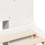 vidaXL Krevet s regalom z knjige bez madraca bijeli 150x200cm borovina | shoptok.hr