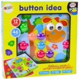 Slagalica sa šarenim gumbima za dovršavanje 12 slika | shoptok.hr