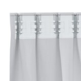 vidaXL Zavese z zavesami 2 pcs Svetlo siva 225 x 140 cm Poliester | Shoptok.si