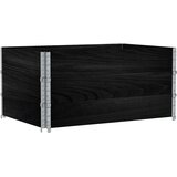  Okviri za palete 3 kom crni 120 x 80 cm od masivne borovine | Eponuda.ba