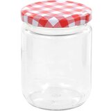 vidaXL Staklenke za džem s bijelo-crvenim poklopcima 96 kom 230 ml | shoptok.hr