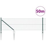 vidaXL Varjena Žična Ograja s 13 Koničnimi Stebri Zelena 0.8x50 m Jeklo | Shoptok.si