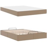 Okvir kreveta s madracem Ostalo 2 kom. Smeđa PVC Žućkastosmeđa 160 x 200 cm | Shoptok.si