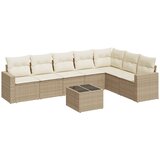 vidaXL 8-dijelni set vrtnih sofa od poliratana s jastucima bež | shoptok.hr