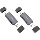 USB-A USB-C čitač kartica 2/1