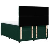  Krevet s oprugama i madracem tamnozeleni 140x200 cm baršunasti | shoptok.hr