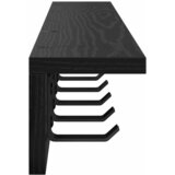  Vješalica za kapute na zidu Crni hrast 80 x 10,5 x 10,5 cm | shoptok.hr