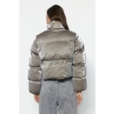 Trendyol Mink Premium Oversize Glossy Water Repellent Inflatable Coat | Shoptok.si
