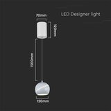  LED luster na sajli LED/8,5W/230V 3000K bela | Eponuda.com
