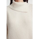 Trendyol Stone Mini Length Knitwear Soft Textured Turn-down Collar Dress | shoptok.hr