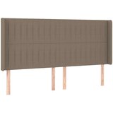 vidaXL Krevet box spring s madracem LED smeđesivi 200x200 cm tkanina | shoptok.hr