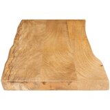 vidaXL Mizna plošča 120x40x3,8 cm naraven rob trden mangov les | Shoptok.si