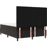  Krevet s podnicom s madracem &amp klupom crni 140x200 cm baršun | shoptok.hr