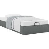 vidaXL Otomanski posteljni okvir brez vzmetnice siv 90x190 cm blago | Shoptok.si