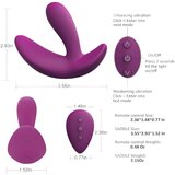 Cotoxo Saddle - punjivi vibrator za prostatu na daljinsko upravljanje (ljubičasti) | shoptok.hr