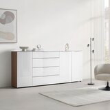 Mömax Široka Komoda Siena, Bela, Barve Oreha | Shoptok.si