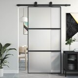  Klizna vrata crna 102,5x205 cm od kaljenog stakla i aluminija Cijene