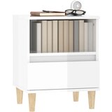  Noćni ormarići 2 kom visoki sjaj bijeli 40x35x50 cm | shoptok.hr