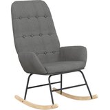  Stolica za ljuljanje s osloncem za noge od tkanine svjetlosiva | shoptok.hr
