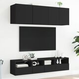  Zidni TV ormarići 2 kom crni 40 x 30 x 30 cm konstruirano drvo | shoptok.hr