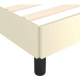  Okvir za krevet s uzglavljem krem 140x190 cm od umjetne kože - Krema 140 x 190 cm gumbi | shoptok.hr