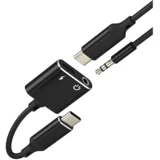 Adapter Type-C na Type-C i 3,5mm (Audio) crni