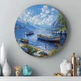  Okrugle slike sa akrilnim alpskim čamcima | ePonuda.com