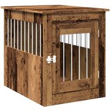 vidaXL Namještaj za sanduk za pse staro drvo 55x75x65 cm izrađeno drvo | shoptok.hr