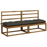  Jastučići za klupe VIANEN 2 kom. 100% poliester Antracit - Antracit 190 x 60 x 12 cm | shoptok.hr
