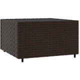 Četvrtasti vrtni stolić za kavu smeđi 50 x 50 x 30 cm poliratan | shoptok.hr