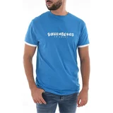Bikkembergs Majice s kratkimi rokavi BKK3MTS01 Modra