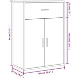 vidaXL Komoda 2 kom bijela 60x30x84 cm od konstruiranog drva | shoptok.hr