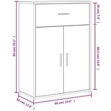vidaXL Komoda 2 kosa bela 60x30x84 cm inženirski les | Shoptok.si
