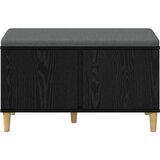  Klupa za hodnik s jastukom s vratima Crni hrast 60 x 38 x 46 cm | shoptok.hr