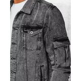 DStreet Men's Grey Denim Jacket | shoptok.hr