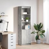  Visoka komoda siva betona 50x35x180 cm od konstruiranog drva | shoptok.hr