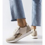 Gemre Beige perforated leather shoes Galileo | shoptok.hr