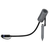PAULMANN Plug & Shine Vrtna LED spot svjetiljka Radix (7 W, IP65, Topla bijela, Siva) | shoptok.hr