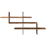 vidaXL Zidna polica boja staro drvo 124,5x18x60,5 cm konstruirano drvo | shoptok.hr