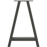  Noge za jedilno mizo v obliki črke A, 2 kosa, antracitne, 50 x (72-73) cm, jeklo, (22123880) | Shoptok.si