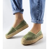 Gemre Green espadrilles decorated with embossing Geoffrey | Shoptok.si