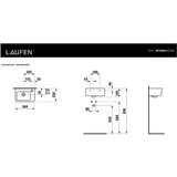 Laufen H8169550001061 Pro 36 x 25 cm desna izvedba keramični umivalnik z odprtino za armaturo | Shoptok.si