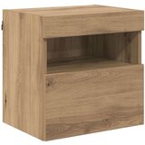 TV stenske enote z LED lučmi 6 pcs Umetni hrast Konstruiran les, (5000112689) | Shoptok.si