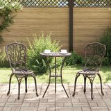 Bistro set za vrt 3 pcs Bronzana Aluminij Cijene