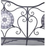 Garden Pleasure Črna kovinska vrtna klop Jalua – | Shoptok.si