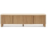 Kave Home TV omarica v jesenovem dekorju v naravni barvi 200x52x40 cm Salaya – | Shoptok.si